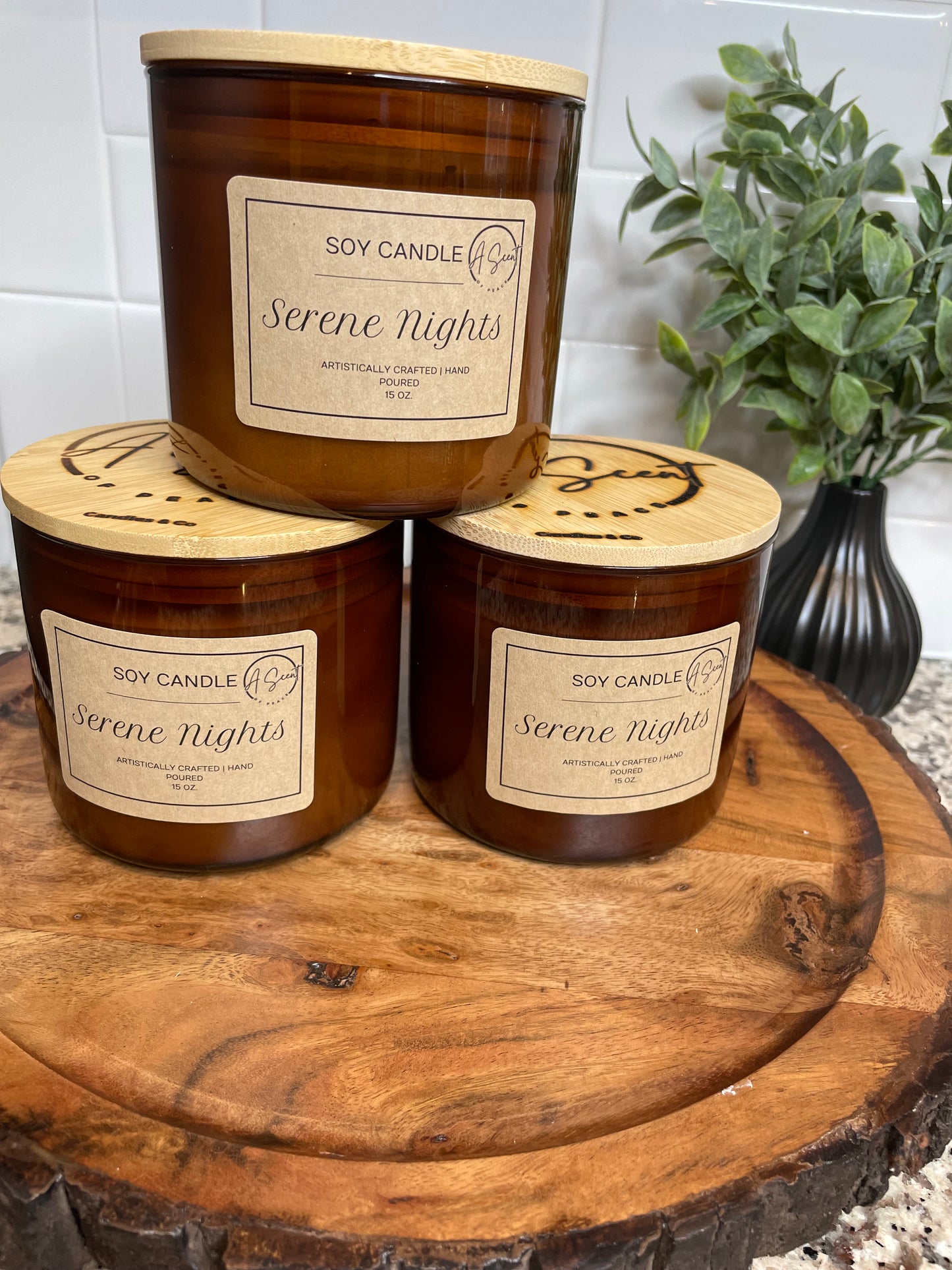 3 Wick Natural Soy Wax Candle